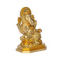 Brass Lord Ganesha Ganpati Idol Vinayak Religious Statue for Home Pooja Mandir (Height 4.5 Inch)