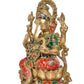 Brass Lord Ganesha Idol Ganesh Statue Decorative Sculpture for Home Decor Office Mandir Pooja Showpiece (Height 13 Inch)