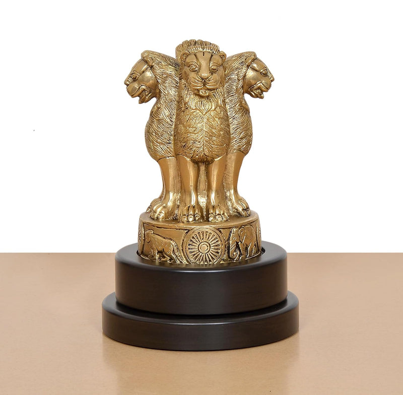 Brass Ashoka with Revolving Base (Height: 9 Inch)