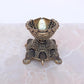 Brass Tortoise with Oil Lamp Diya Statue Pooja Mandir Home Decor Decorative & Gift Item (Height: 2 Inch)