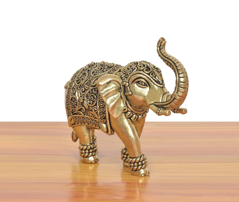 Bronze Elephant Figurine (Height 2 Inch)