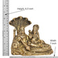 Maa Lakshmi with Lord Vishnu On Sheshnag Idol Statue for Home Mandir Temple Office Decor - (Brass, Height 6.5 Inch)