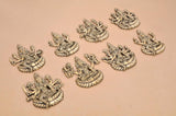 Brass Ashtalakshmi wall hanging set of 8, multiple small goddess figures