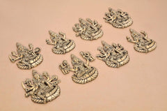 Brass Ashtalakshmi wall hanging set of 8, multiple small goddess figures