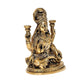 Brass Lakshmi Laxmi Statue Idol Murti for Home Temple Office Mandir, (Height: 5.5 Inch)