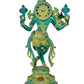 Brass Lord Krishna Idol Figurine Sculpture Playing Flute Statue Decorative Showpiece, (Height 21 Inch)