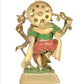 Brass Lord Dancing Ganesha Murti - Religious Statue for Home Office Mandir Temple Decor (Height 9.5 Inch)