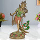 Brass Standing Tara Devi Statue -Meditation Spaces, for Home Decor and Office, or Thoughtful Spiritual Gift. (Height 15 Inch)