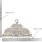 Metal Silver Carved Chattar for God (Height : 7 Inch)