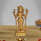 Bhagwan Dhanvantri Brass Idol Statue Figurine for Dhanteras pujan and Home Temple Wealth Golden Height 11 Inches