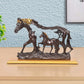 Resin Horse with Baby Horse showpiece (Height 8.5 Inch)