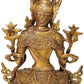 Brass India Tibetan Buddhist Goddess White Tara Height 12 inches