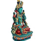 Tibetan Buddhist Green Tara Resin Statue Mother Goddess 5 Tall