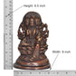 Brass Gayatri MATA Statue Goddess of Untiring Pursuit of Knowledge and Wisdom for Home Decor Living Room Home Decor and Office (Height: 6 Inch)