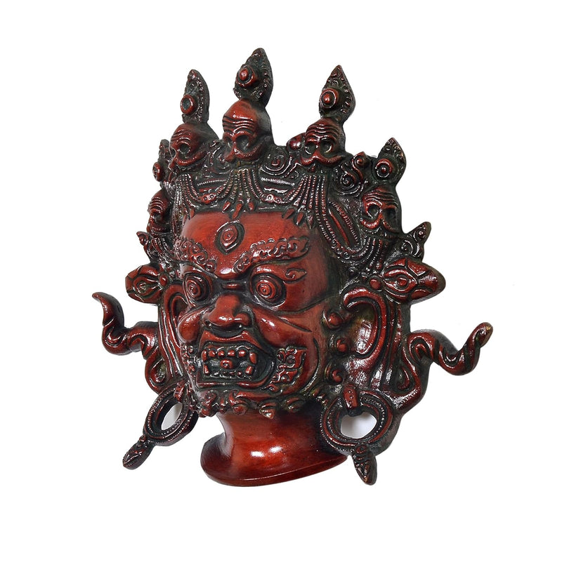 Brass Nazar Battu Mahakala Wall Hanging (Height : 7.5 inch) Multicolour 2