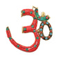 Brass OM Wall Hanging Sculpture (Height: 8 Inch) Multicolor