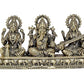 Brass Ganesha laxmi Saraswati Idol Temple Murti Diwali Pooja Gift Decoration Showpiece (Height 3 Inch)