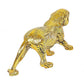 Metal Golden Tiger Statue Figurine Home Table Decor,Width : 8.5 inch