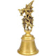 Brass Krishna Bell Idol Krishna for Home Decor Pooja Ghar Height 7 Inch