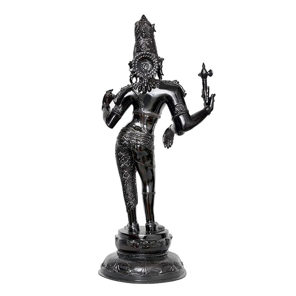 Brass Ardhanarishvara (Shiva Shakti) Height 27 Inch Study Setting