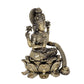 Fine Bronze Lakshmi Laxmi Statue Idol Murti for Home Temple Office Mandir, (Height: 4 Inch)