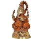 Brass Lord Ganesha Idol Ganesh Statue Sculpture for Home Decor Office Mandir Pooja Decorative Showpiece (Height 7.5 Inch)