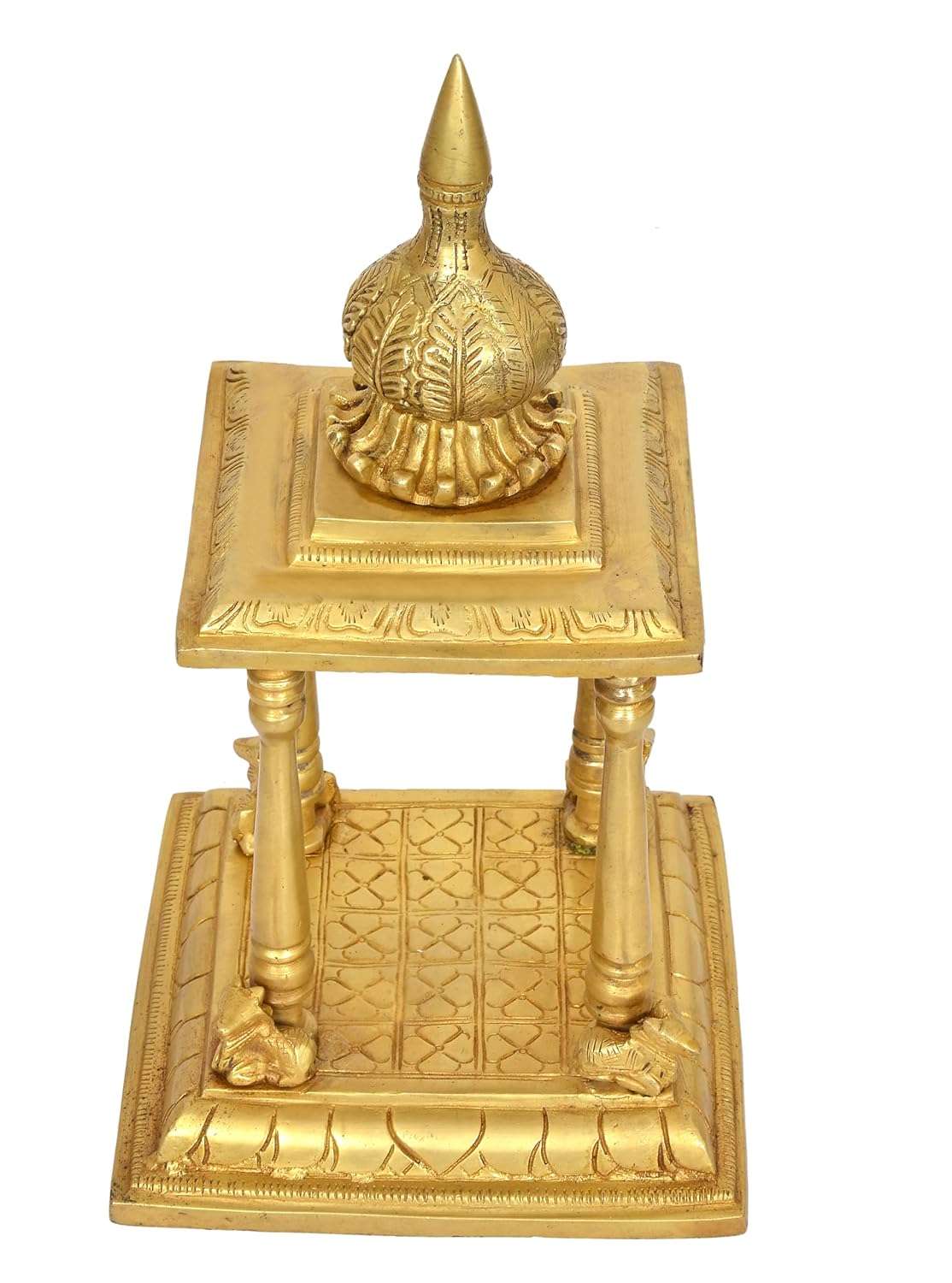 Brass Pooja Mandir (Height 13 Inch)