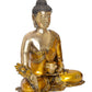 Brass Buddha Statue - Handcrafted Spiritual Decor for Home and Office - Meditating Buddha Idol (Height 24 Inch)