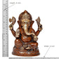 Brass Lord Ganesha Idol Ganesh Statue Decorative Sculpture for Home Decor Office Mandir Pooja Showpiece (Height 8 Inch)