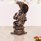 Copper God Lakshmi Narasimhar - Narasimha Under The Sheshnag Pooja Mandir Home Decor (Height 4 Inch)