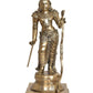 Brass Lord Rama Statue with Stonework Ram ji with Dhanush Idol Statue for Home Decor Pooja Mandir (Height 21 inch)