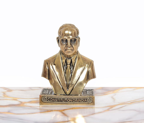 Superfine Brass Dr. B.R. Ambedkar Statue (Height: 4 Inch) Study Setting