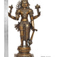 Brass Vishnu Four Armed Standing Vishnu Statue,for Home Decor and Pooja Mandir Temple (Height 21.5 Inch)