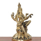 Brass Maa Saraswati Statue Handcrafted Hindu Goddess Saraswati Idol for Home Decor and Pooja Statue (Height 10 Inch)