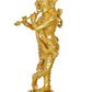 Brass Lord Krishna Idol Figurine Sculpture Playing Flute Statue Decorative Showpiece, (Height 44 Inch)