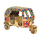 Brass Auto Rickshaw Tuk-Tuk Indian Vehicle Showpiece for Home and Office Decor Decorative Sculpture Figure (Height: 3 Inch)