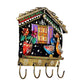 Metal Key Hanging House Home Shaped Showpiece for Living Room for Home Decor | Height 11.5 inches