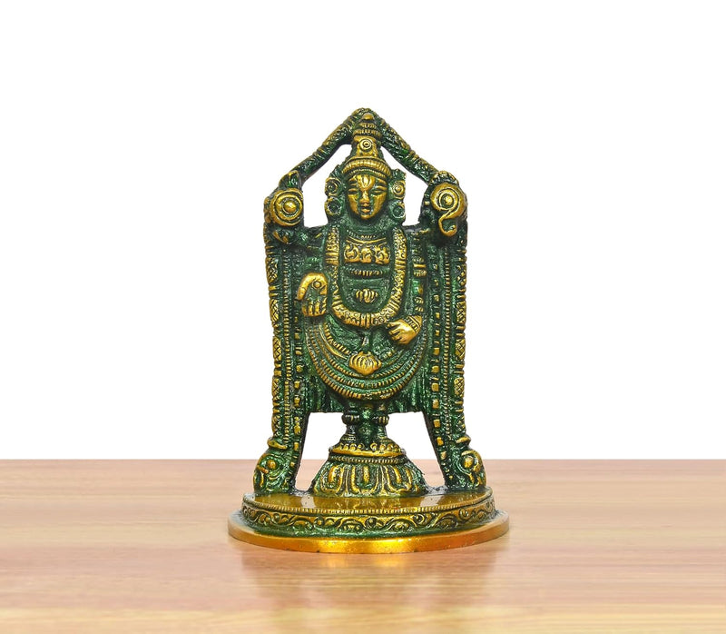 Brass Lord Tirupati Bala Ji Idol (Height :4 inch) (Color 1)