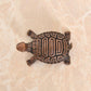 Copper Handcrafted Tortoise Figurine Kachua Unique Home Decor Vastu Accent (Height: 1 inch)