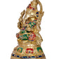 Brass Ganesh Statue Handcrafted Lord Ganesha Idol for Home Decor and Pooja Hindu God Ganapati Figurine (Height 11 Inch)