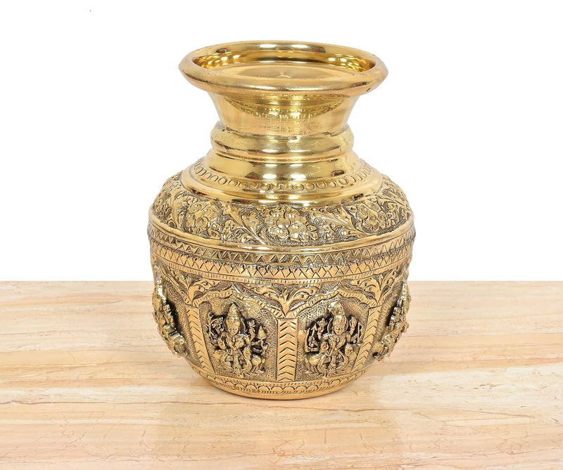 Bronze Ashtalakshmi Kalash (Height 6 Inch)