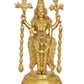 Brass Lord Tirupati Bala Ji Idol Statue for Home Temple Office Decor Figurine Showpiece (Height 16 Inch)