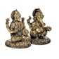 Brass Sitting Lakshmi Ganesh Idol Statue Murti for Diwali Pooja, Height : 3 inch