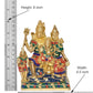 Brass Shiv Parivar Shiva Family Idol for Home Decor Mandir Pooja Showpiece Statue (Height 6 Inch)