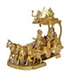 Brass Arujana Ratha Statue Idol for Home Decor Temple | Diwali | Height : 14 Inches