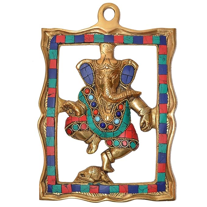 9" Wall Hanging of Ganesha Decorative Showpiece | Home Decor