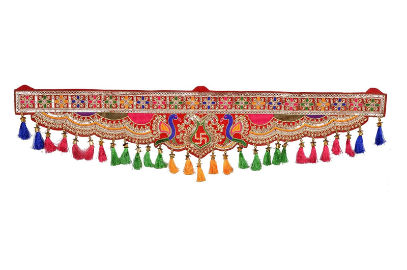 Toran Peacock Bandanwaarh Door Hangings For Diwali Decoration (Length: 36 Inch)