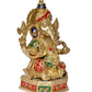 Brass Ganesh Statue Lord Ganesha Idol for Home Decor and Pooja Hindu God Ganapati Figurine (Height 14 Inch)