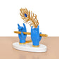 Resin Krishna Ji Hands with Flute Figurine (Height: 7 Inch)