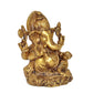 Brass Ganesha Ganpati Statue Idol Murti for Home Decor Mandir Pooja (Height : 6 inch)